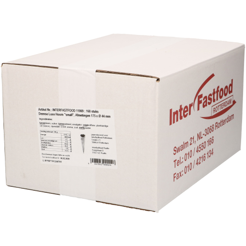 IFF Deense luxe hoorn small 175 x Ø 44 DS 168st.