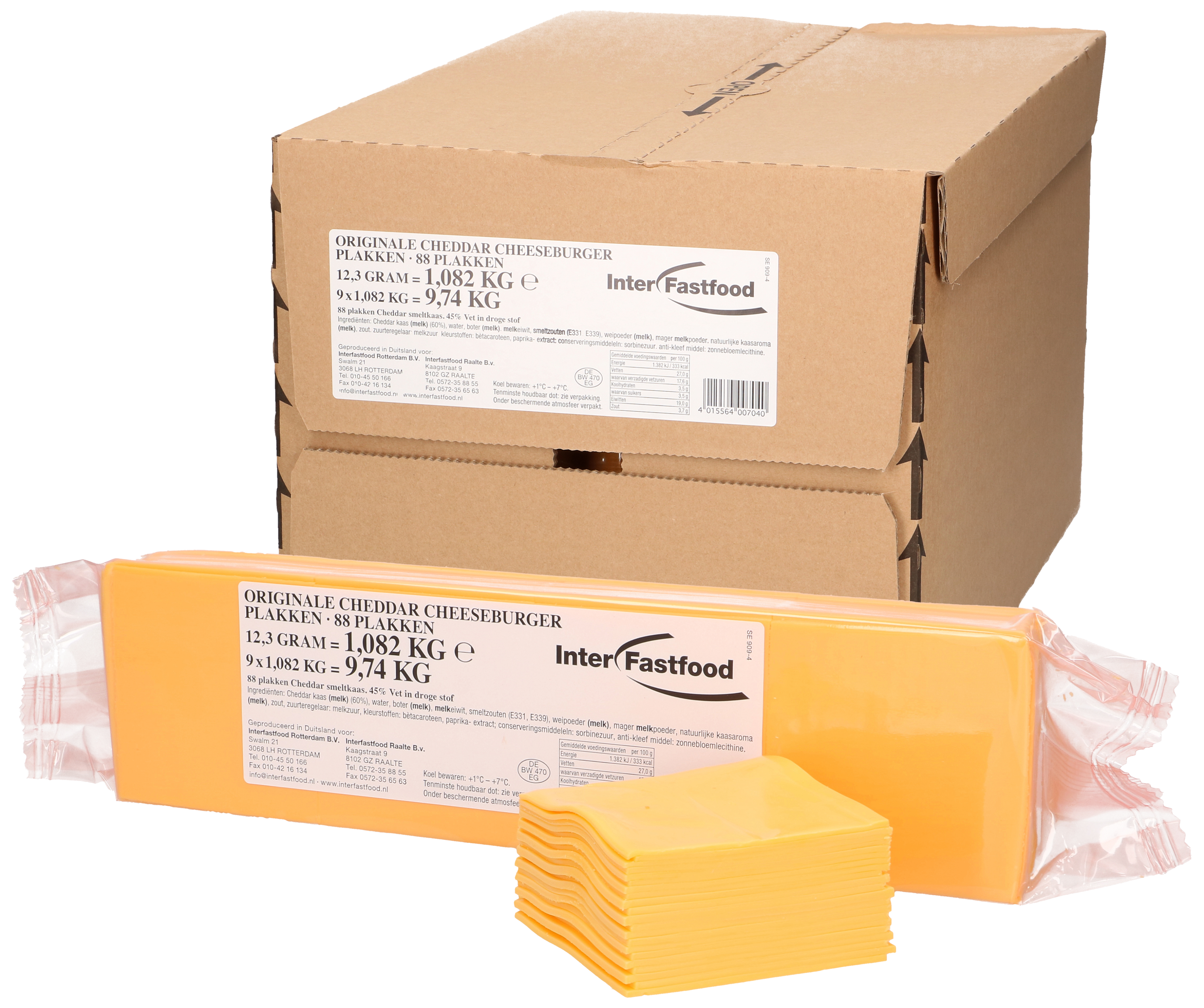 IFF cheese-burger slices DS 9 x 88st.