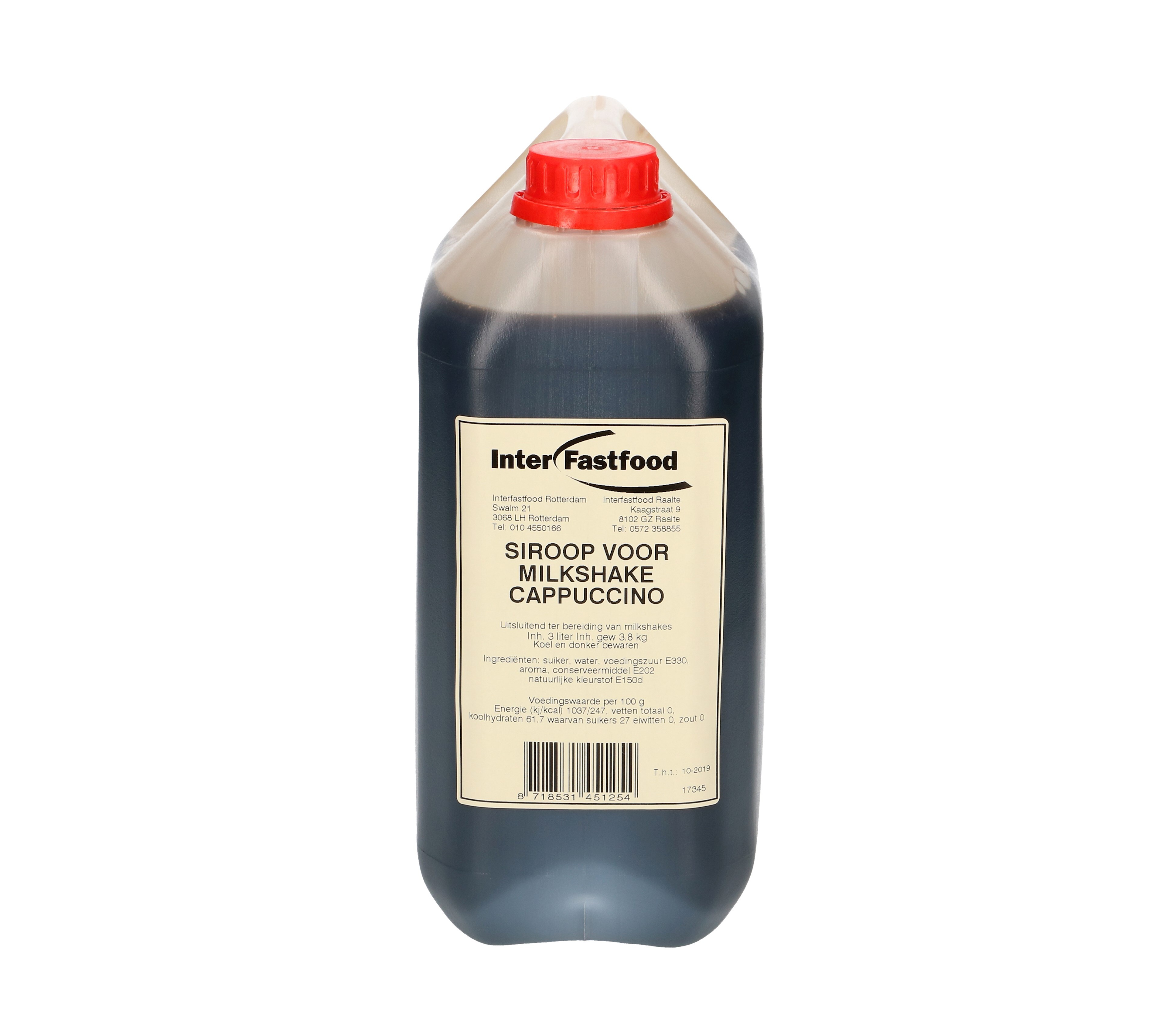 IFF milkshake siroop cappuccino CAN 3L