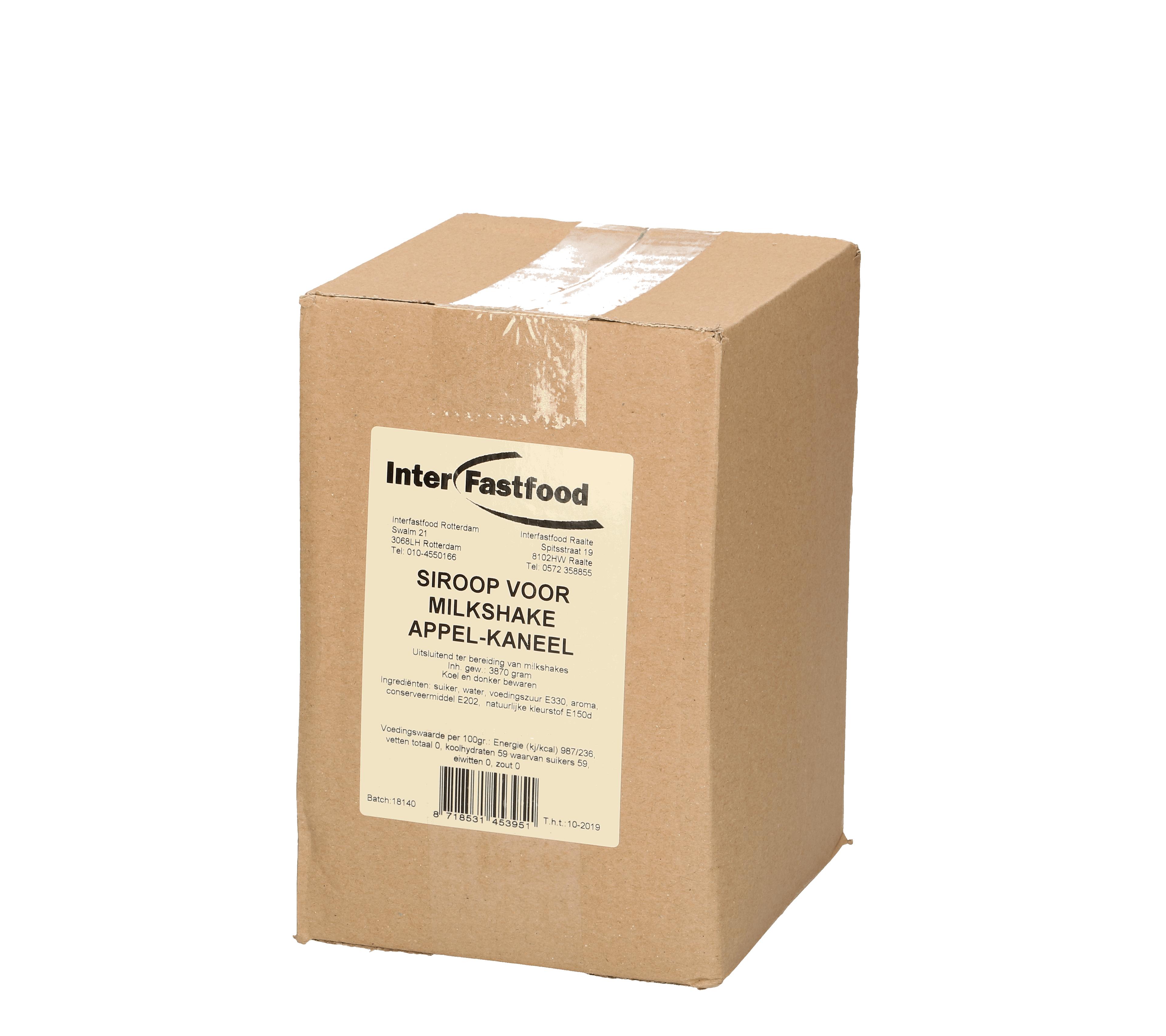 IFF milkshake siroop appel-kaneel BIB 3L