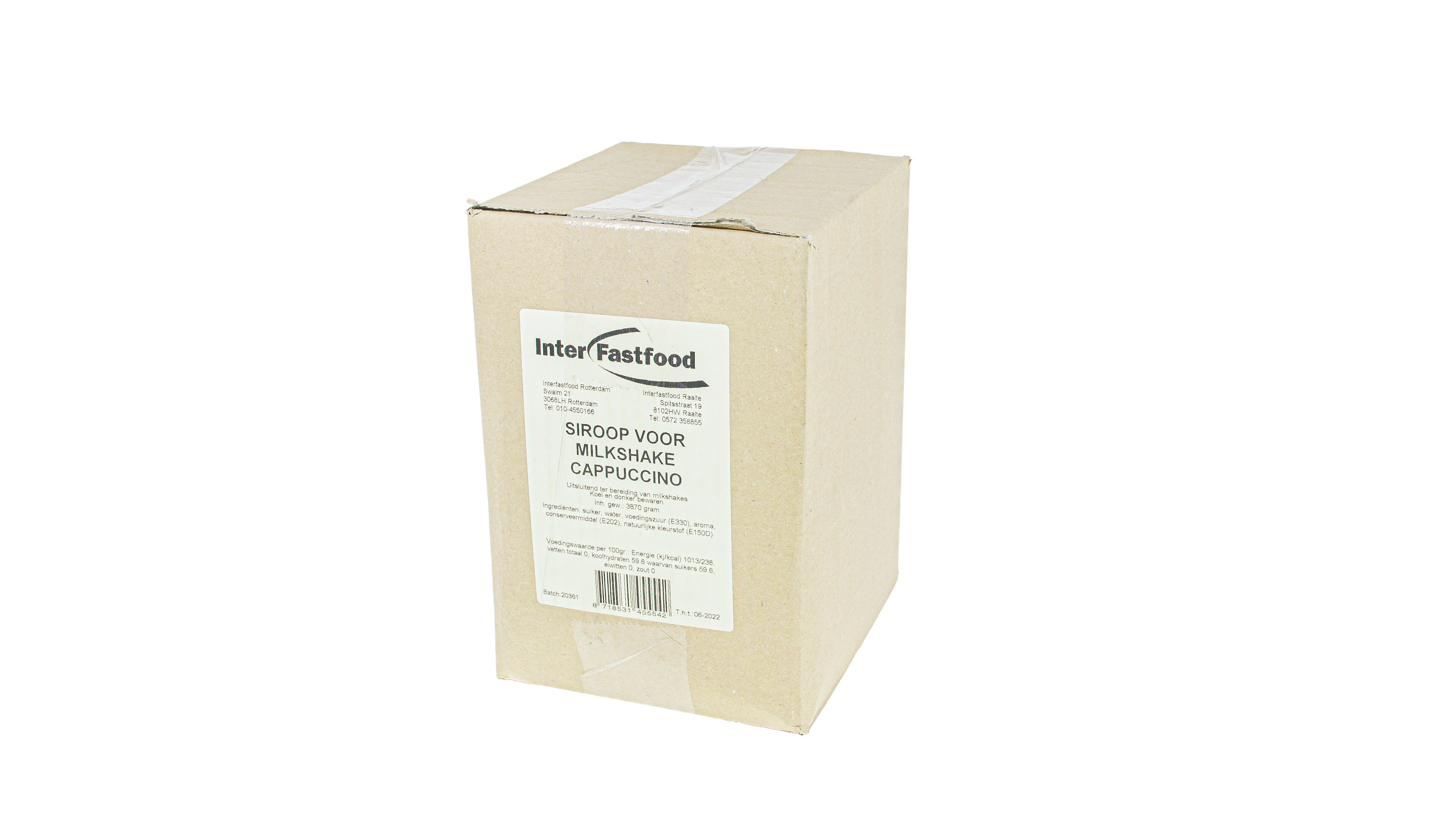 IFF milkshake siroop cappuccino BIB 3L