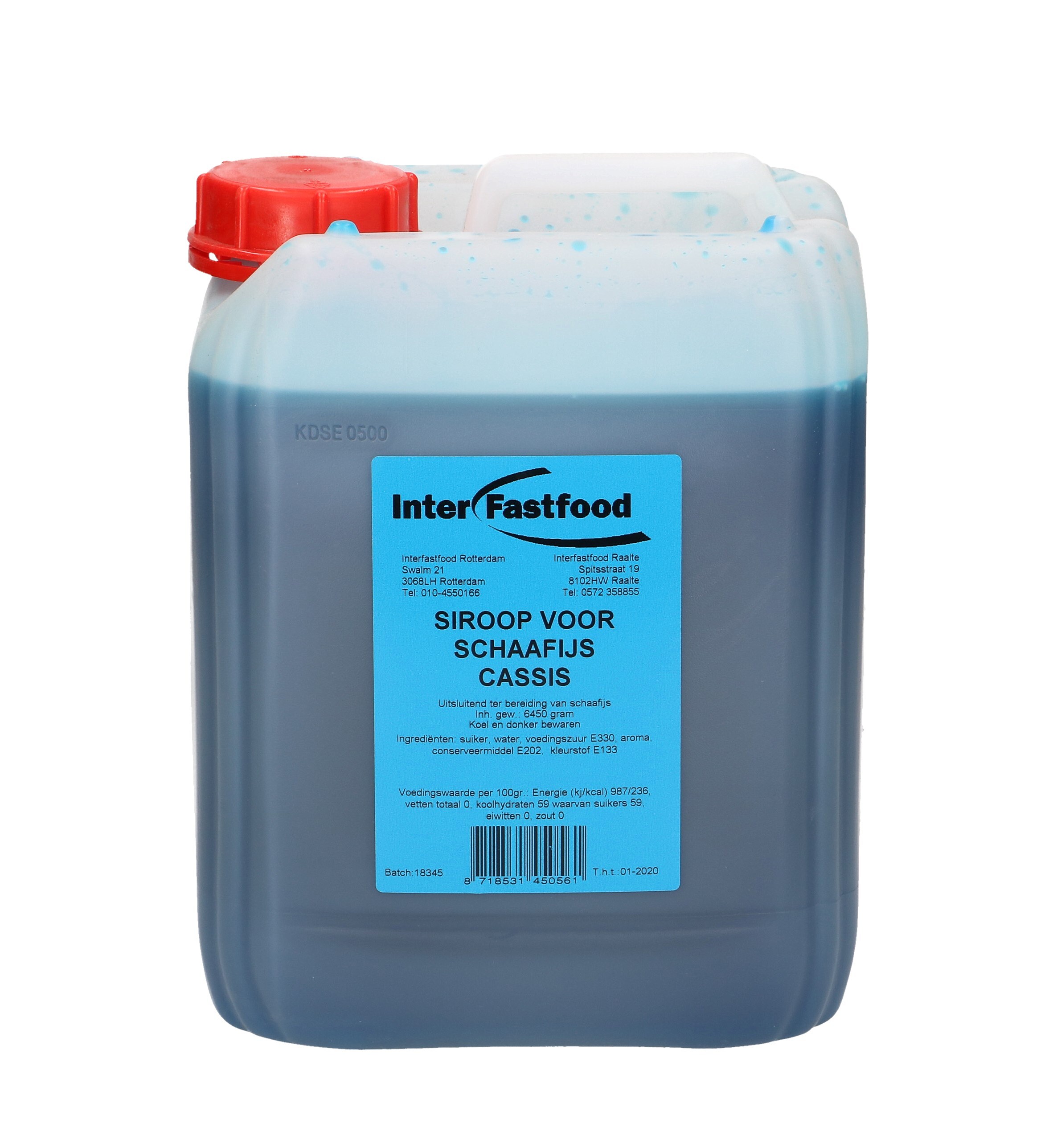 IFF schaafijs siroop cassis CAN 5L