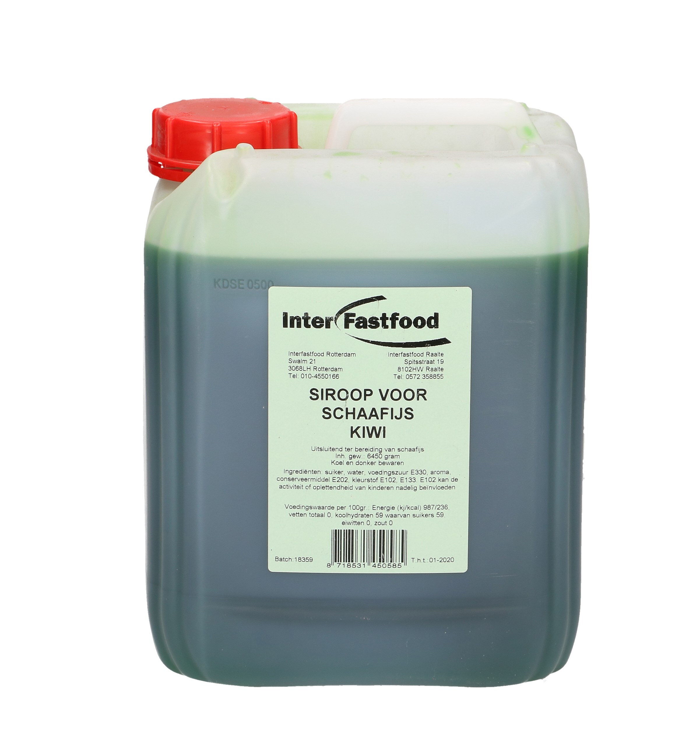 IFF schaafijs siroop kiwi CAN 5L