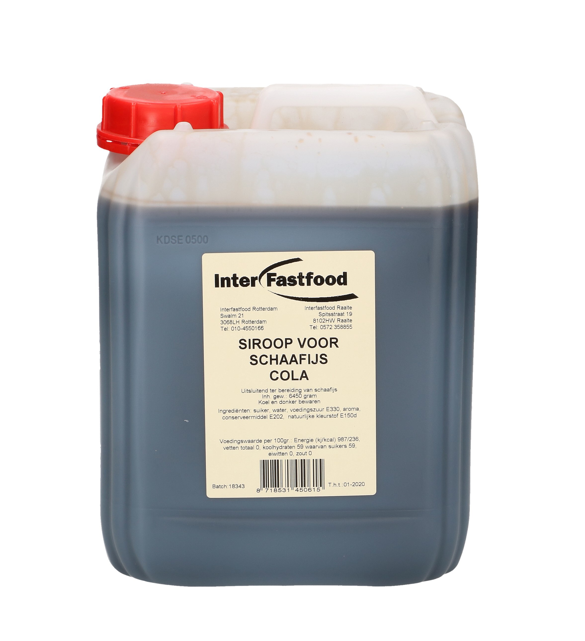 IFF schaafijs siroop cola CAN 5L