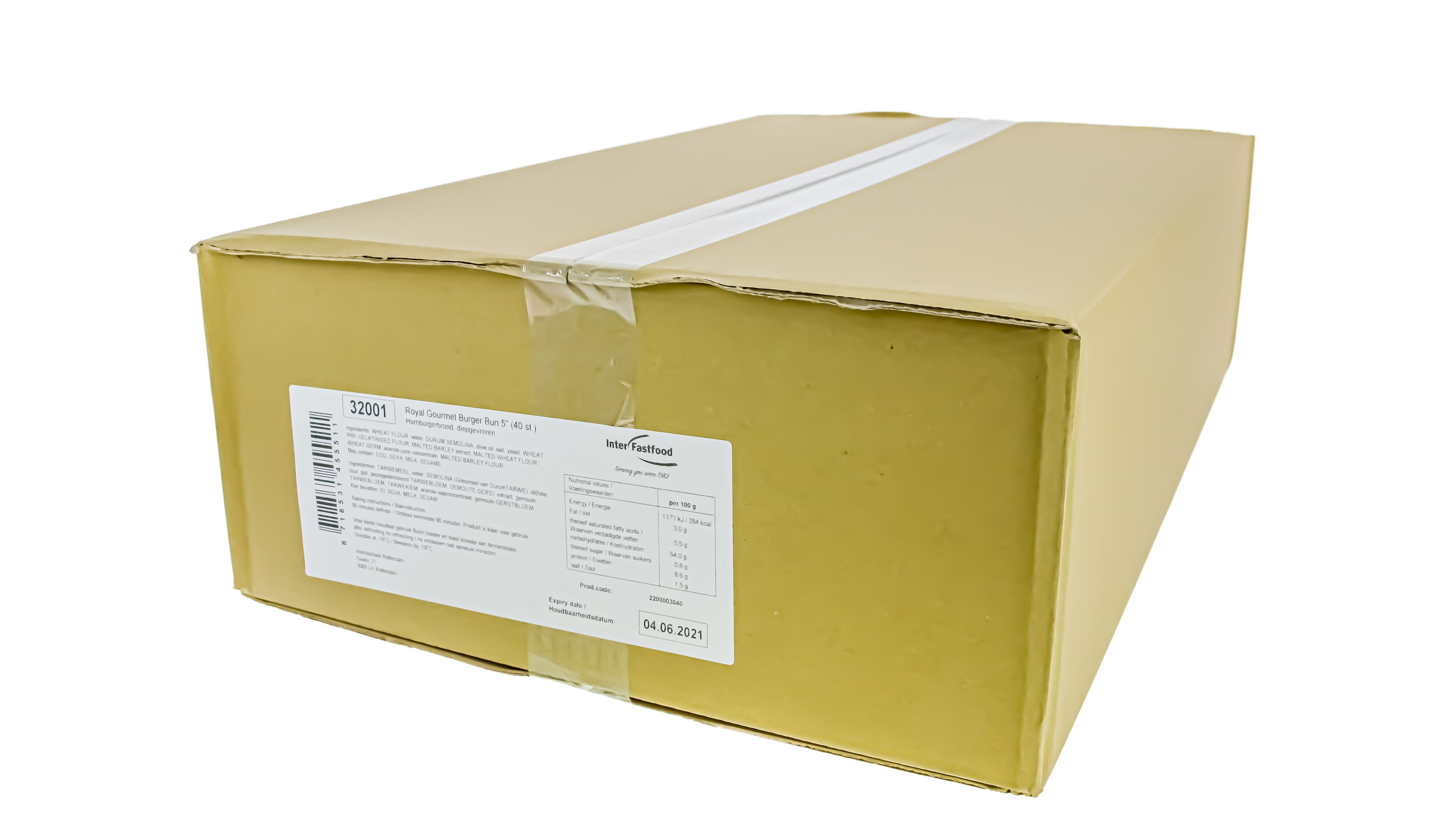 IFF royale gourmet burger bun 4,5'' DS 40st.