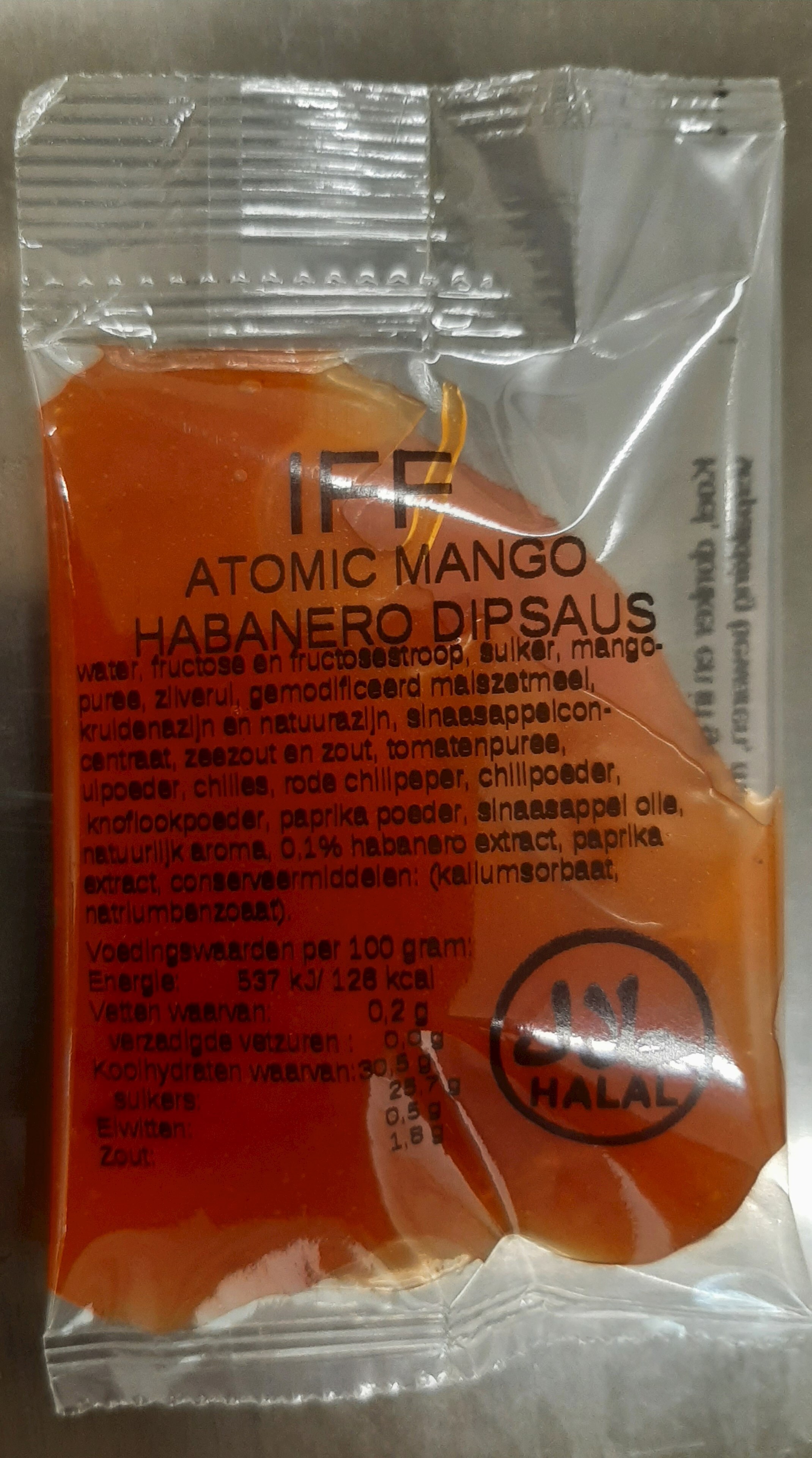 IFF dipsaus atomic mango habanero sachets 150 x 40ml