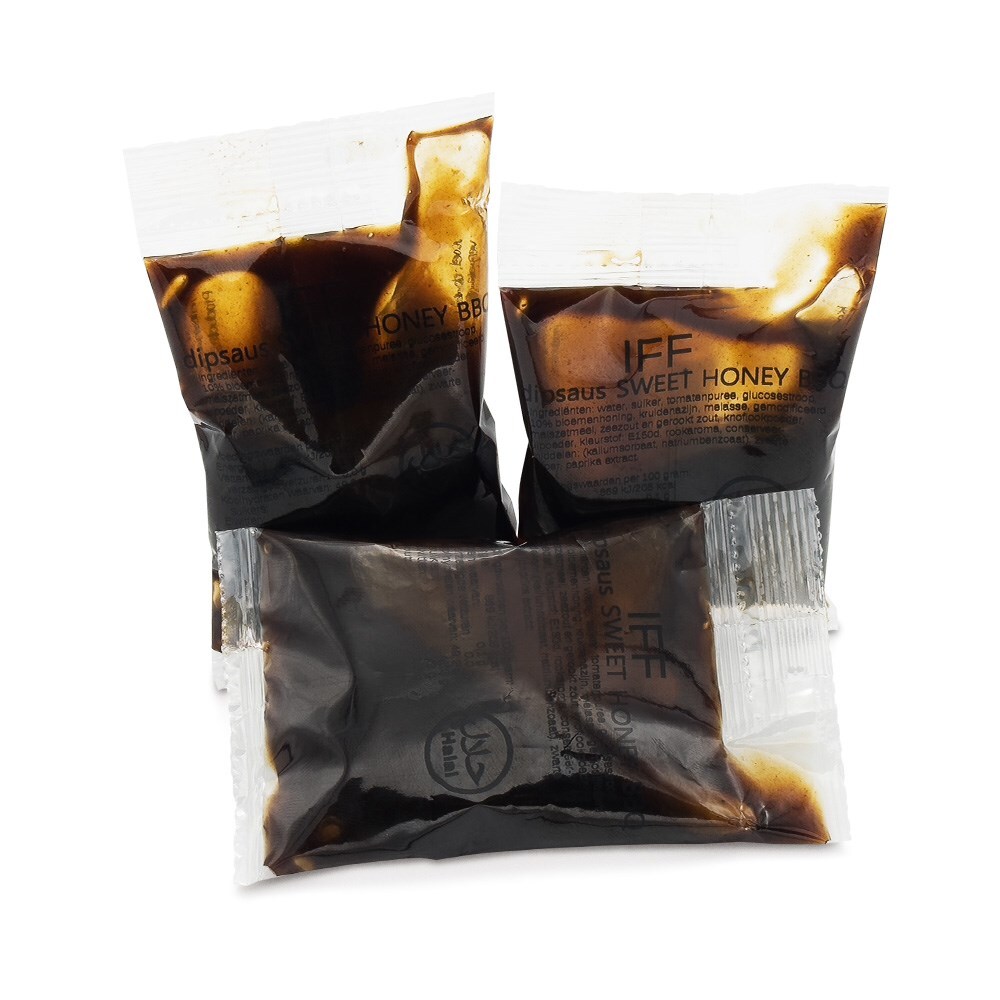 IFF dipsaus sweet honey BBQ sachets 150 x 40ml