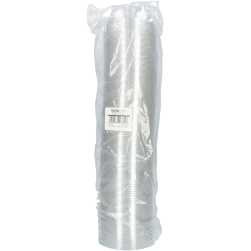 PET deksel bol transparant ROL 100st.