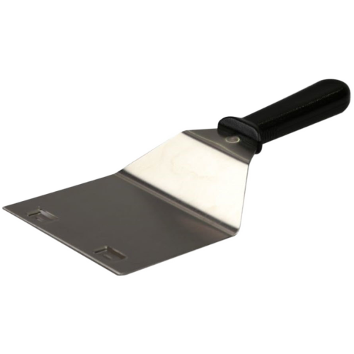 Spatula steel black handle -108mm 4.25'' voor 10:1
