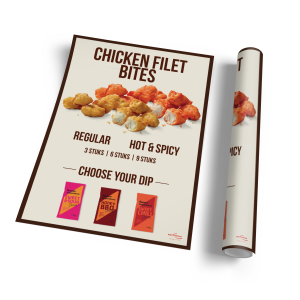 Poster chicken filet bites (B1 - groot)