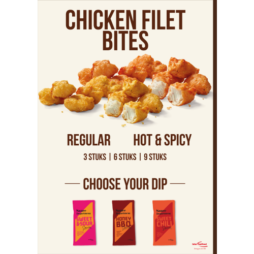Actiepakket Chicken Bites regular vs. hot & spicy