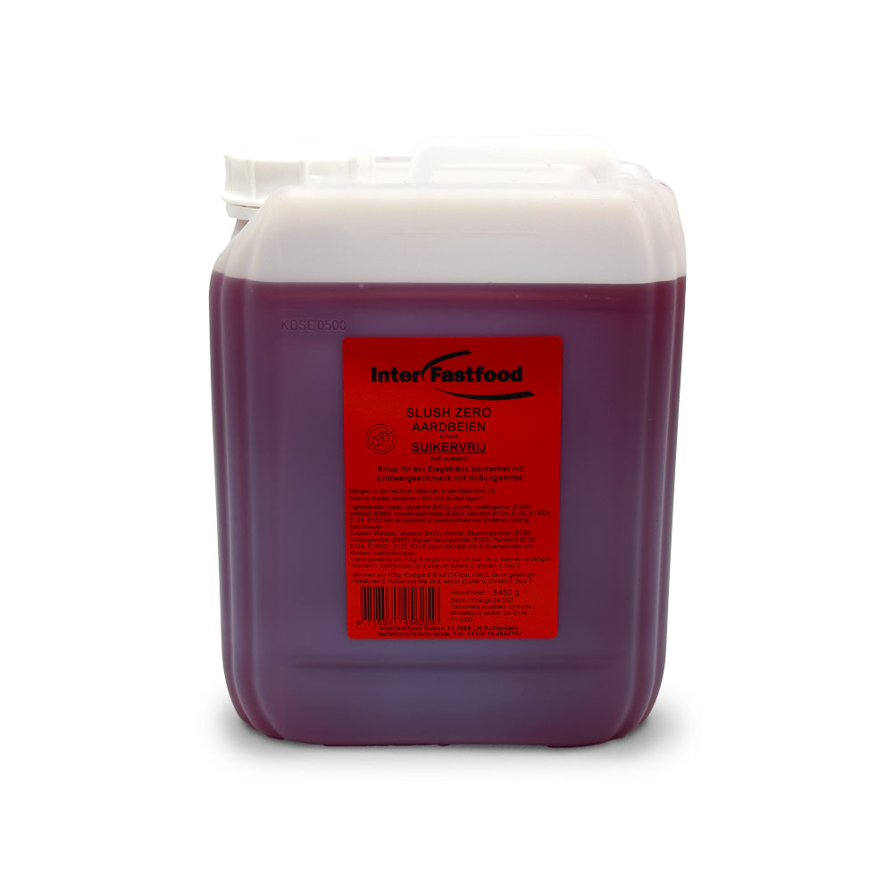 IFF slush siroop zero aardbei CAN 5L