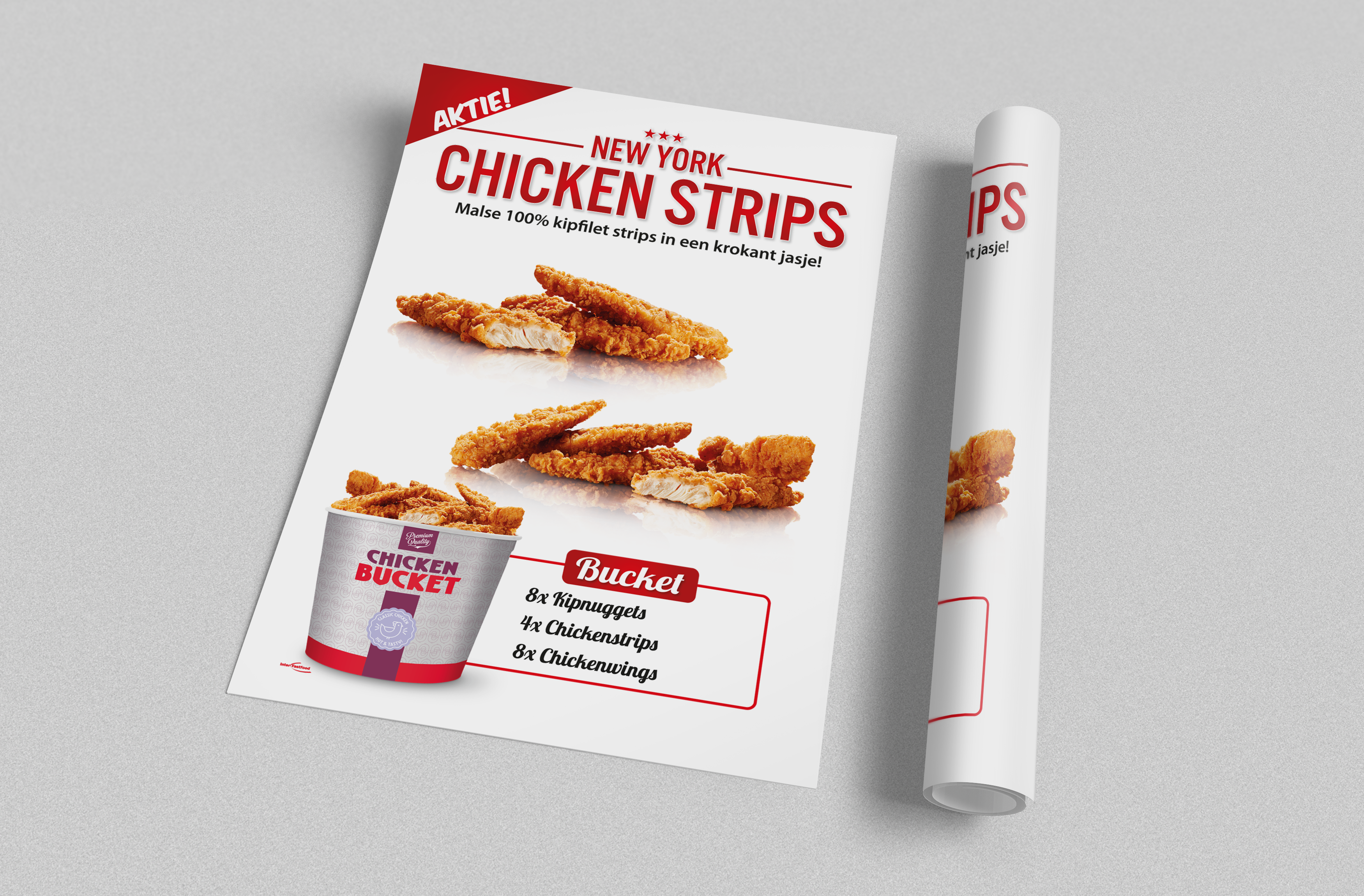 Poster New York Chicken Strips (B1 - Groot)