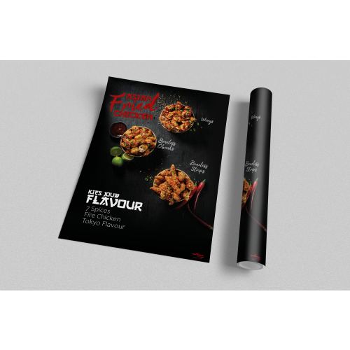 Poster Asian Fried Chicken (B1 - Groot)