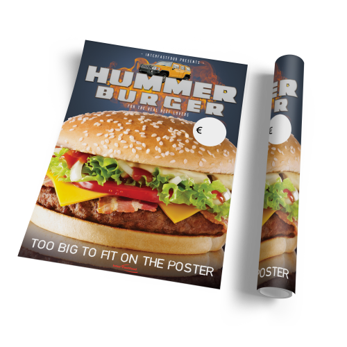 Poster Hummerburger (B1 - Groot)