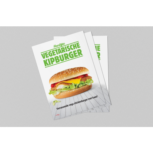 Poster Vegetarische Kipburger (A5 - Klein)