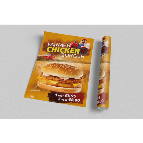 Poster Farmer Chicken Burger (B1 - Groot)