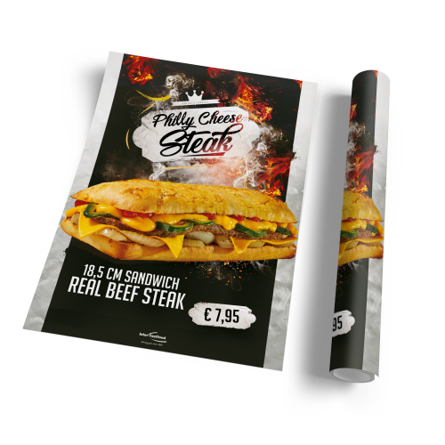 Poster Philly Cheese Steak (B1 - Groot)