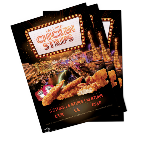 Poster Las Vegas Strips (A5 - Klein)