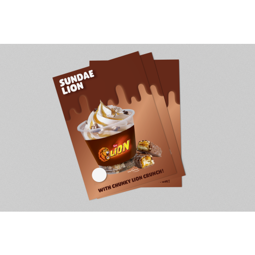 Counterkaart sundae Lion