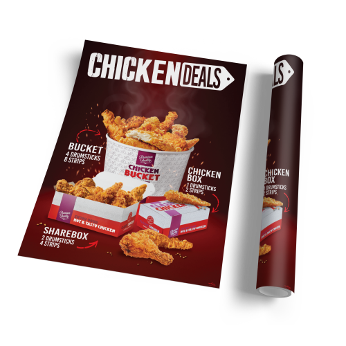 Poster ChickenDeals (B1 - Groot)