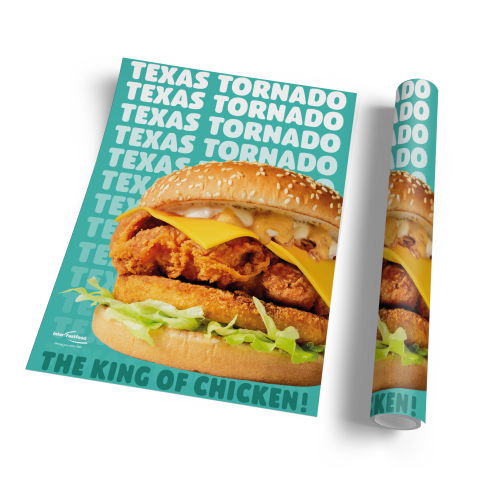 Poster Texas Tornado (B1 - groot)