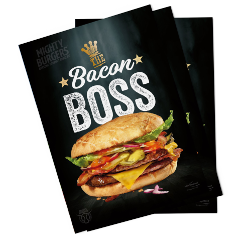 Poster Bacon Boss (A5 - klein)