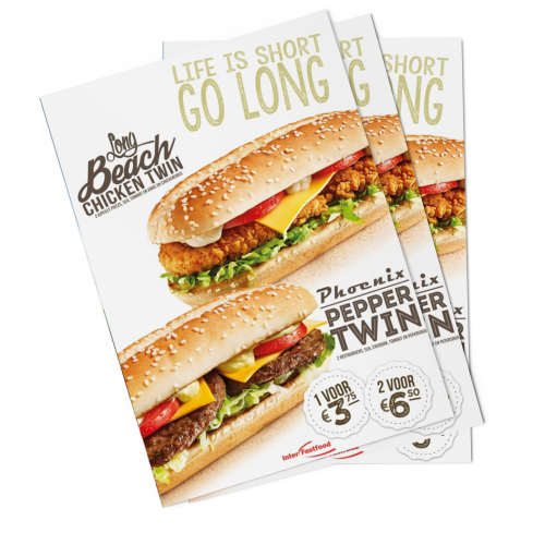 Poster Long Chicken & Pepper Twin (A5 - klein)
